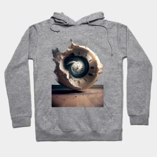 Time Warp Machine, no fill (Choose your own Light Color Background Color) Hoodie